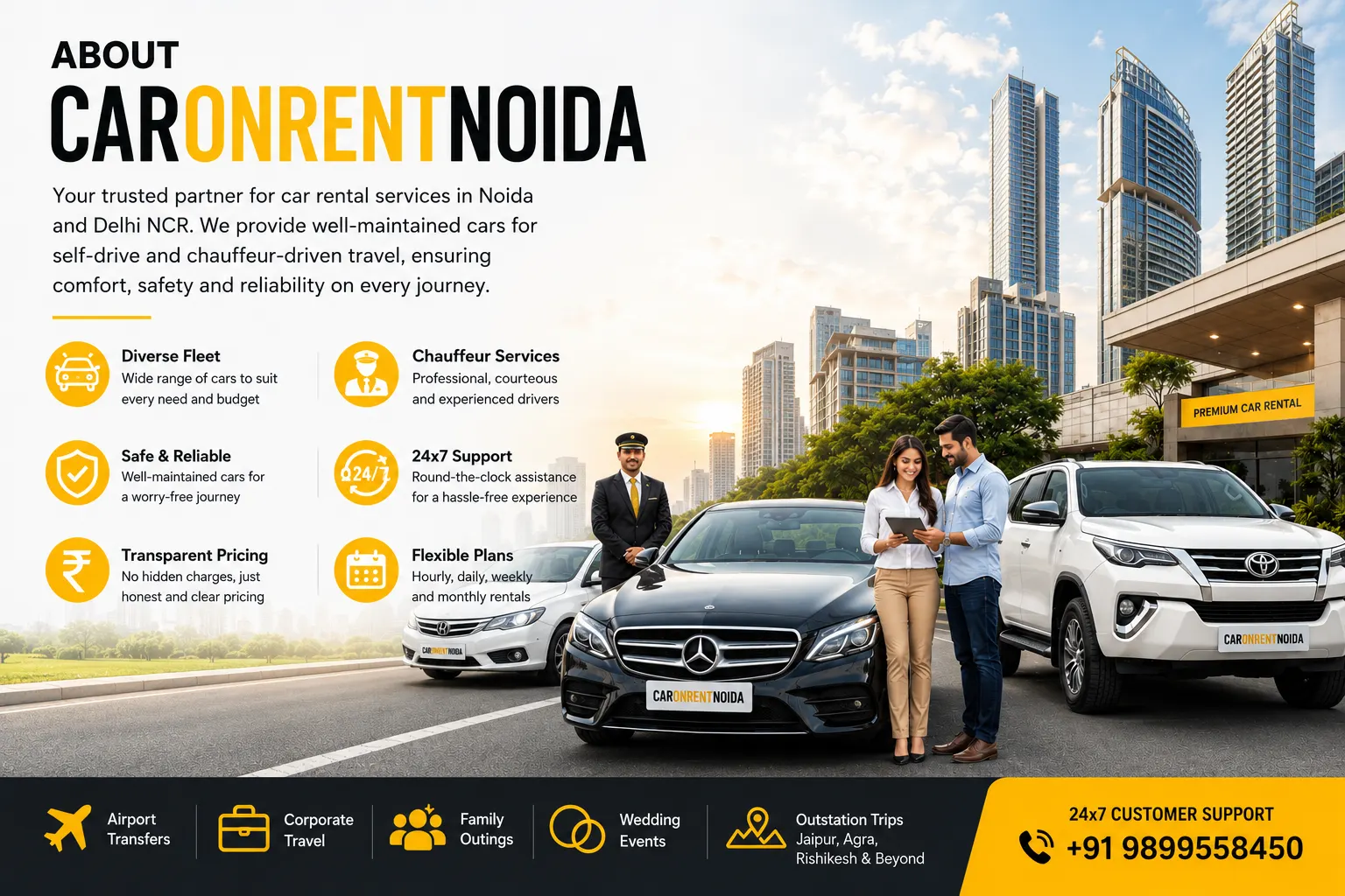 Car on Rent in Noida - Reliable Car Rental Services