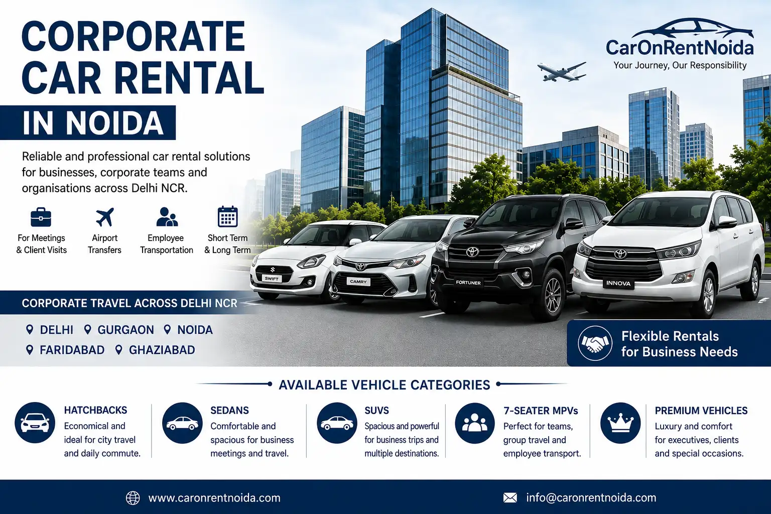 Corporate Car Rental - Car Rental Service in Noida